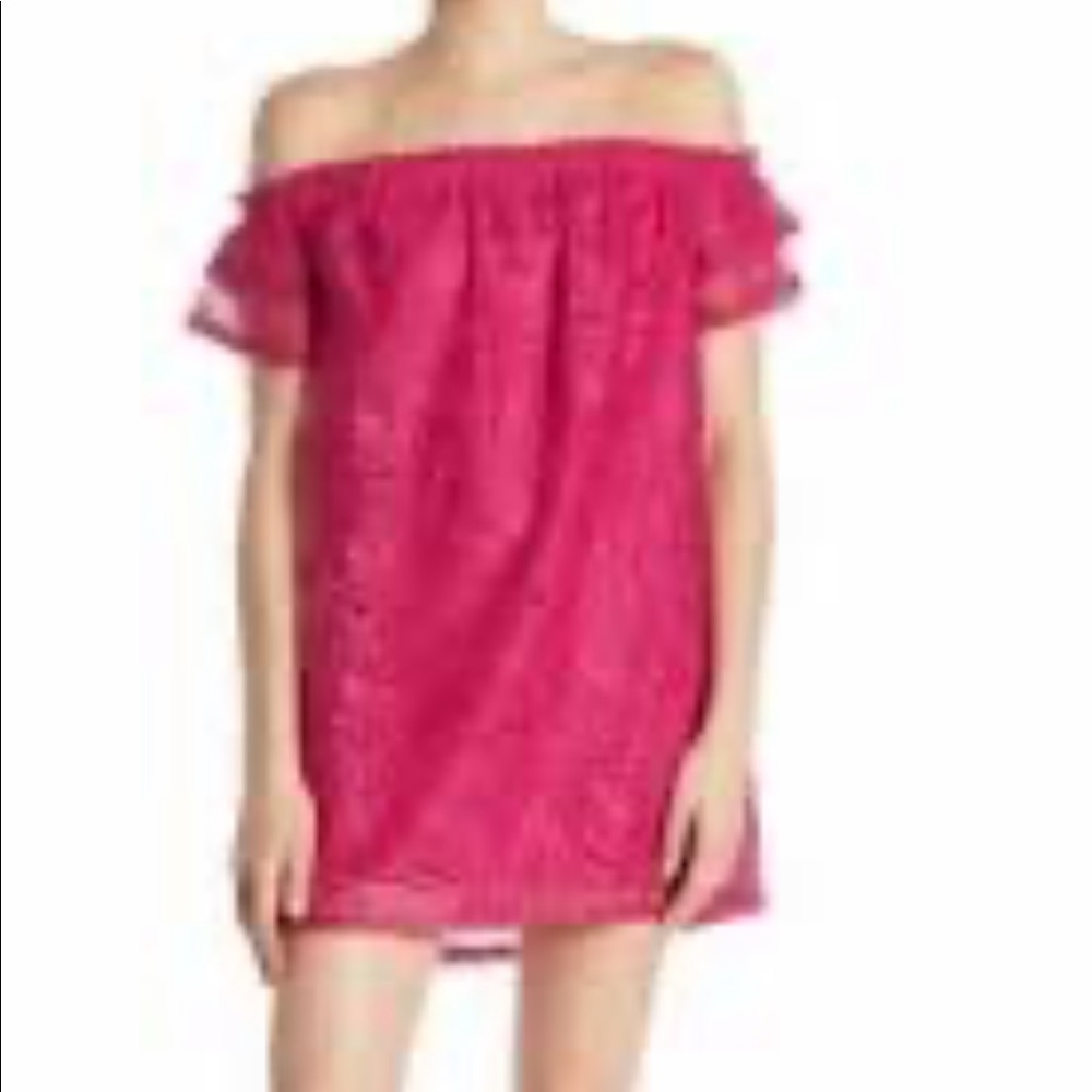 Love Fire Off Shoulder Lace Dress